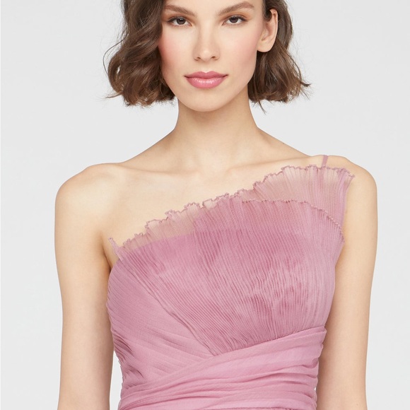 Theia Delphine pleated organza gown - Picture 5 of 8